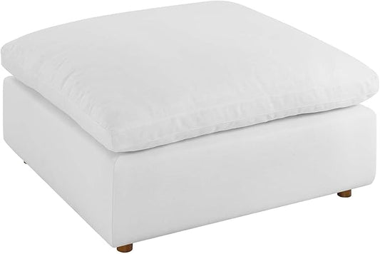 Modway Commix Down-Filled Overstuffed Upholstered Sectional Sofa Ottoman