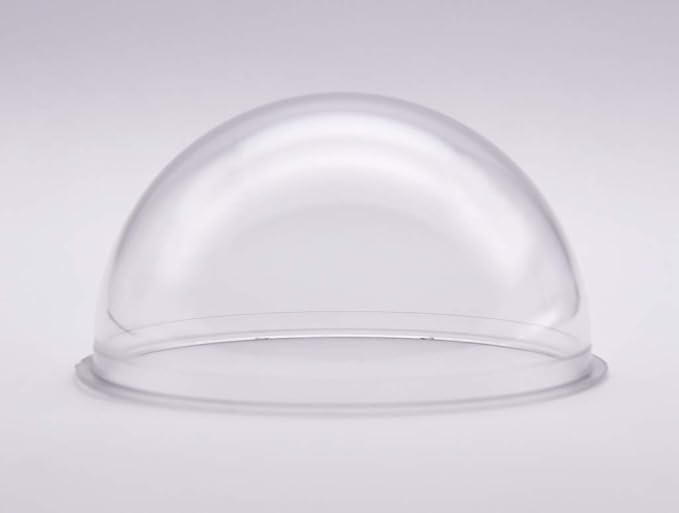 JMX Acrylic/PC CCTV Replacement Clear Camera Dome Cover Security Camera Housing Pet Dog Fence Window Skylight Window (4.4 Inches, Transparent)