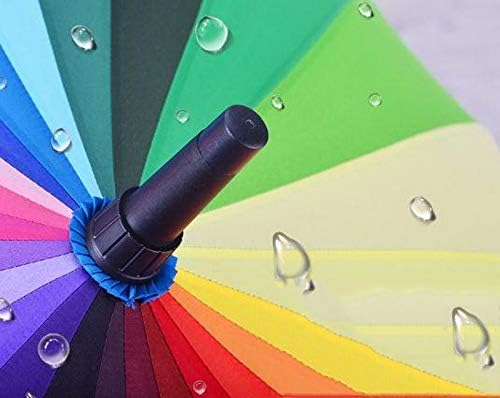 24 Ribs Large Umbrella Fashion Long Handle Straight Anti-UV Sun/Rain Stick Umbrella KS07P