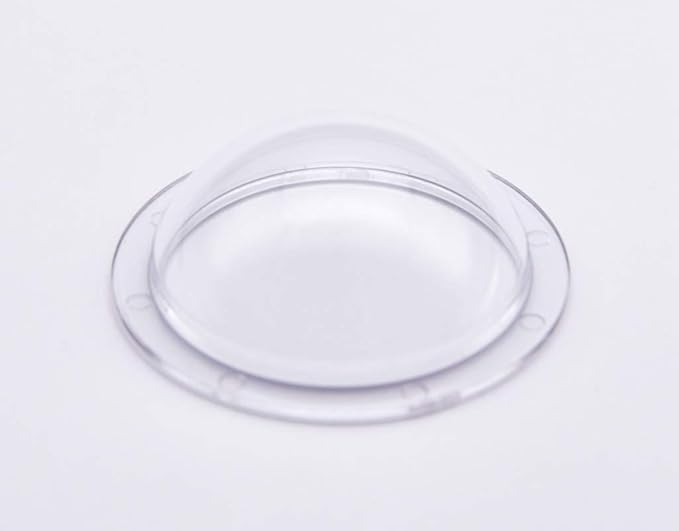 JMX Acrylic/PC CCTV Replacement Clear Camera Dome Cover Security Camera Housing Skylight Window (1.8 Inches, Transparent)