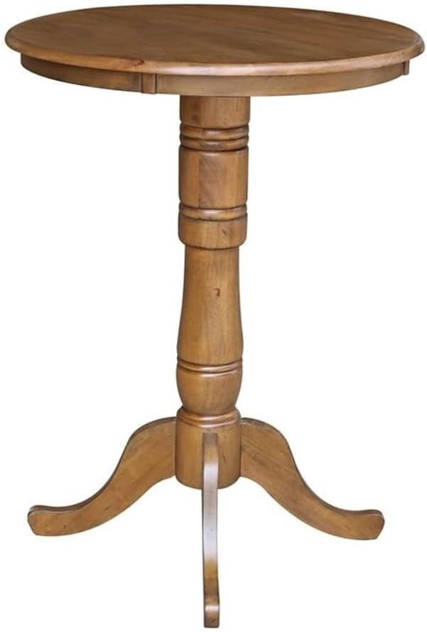 IC INTERNATIONAL CONCEPTS 30" Round Top Pedestal Table - 40.9" H