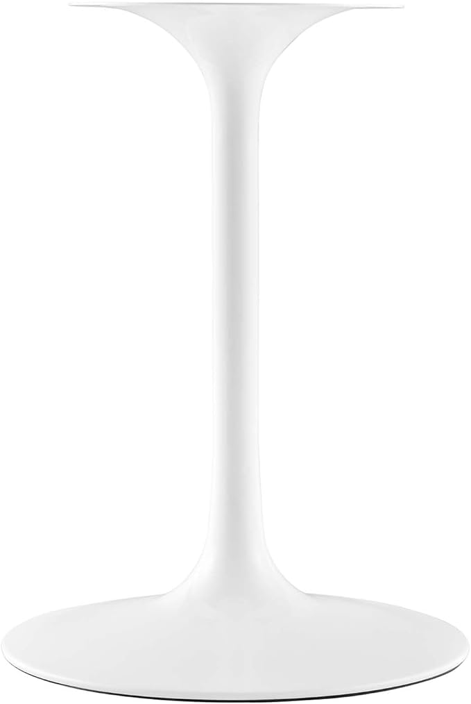 Modway Lippa Dining Table, 28", White Black