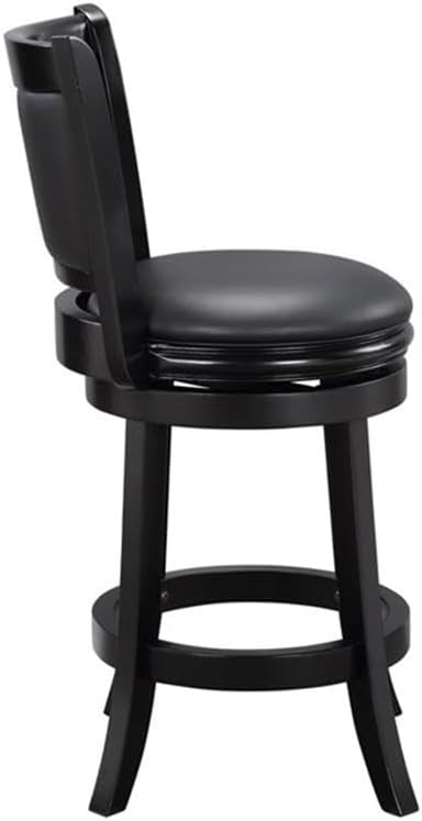 Boraam Augusta Swivel Counter Height Stool, Black