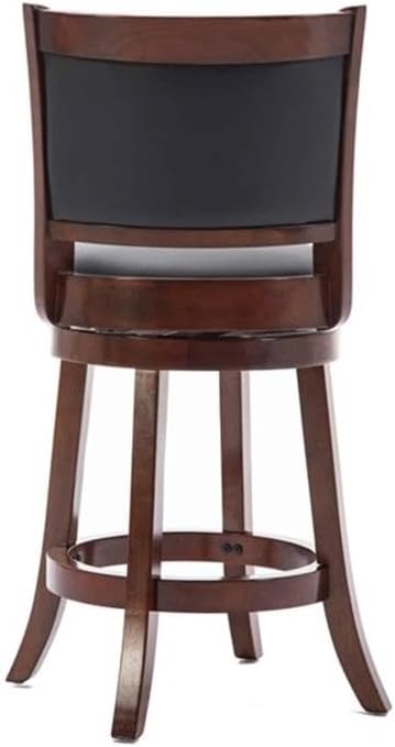 Boraam Augusta Counter Height Stool, Black/Cherry