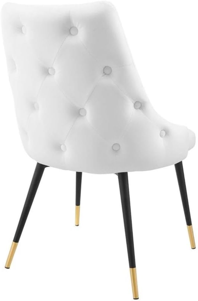 Modway EEI-3907-WHI Adorn Tufted Performance Velvet Dining Side Chair, White