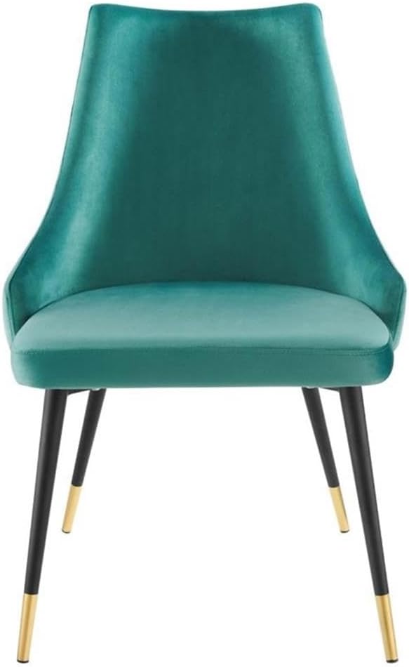 Modway Adorn Tufted Performance Velvet Dining Side Chair, Teal 25D x 22W x 34H Inch