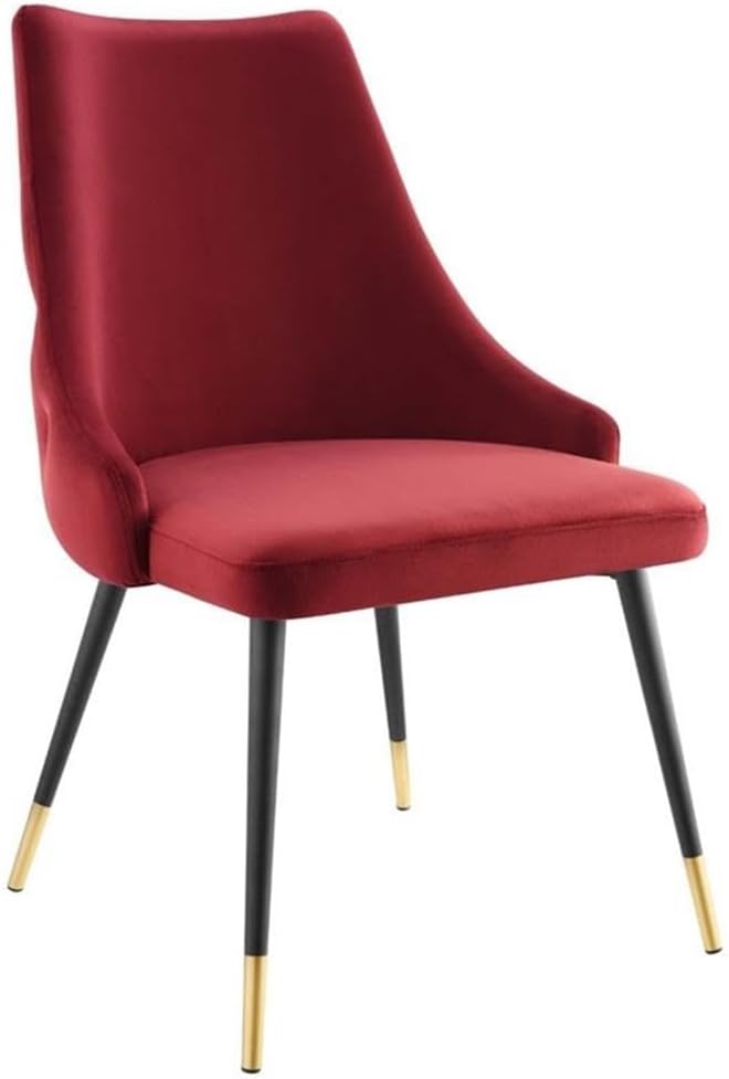Modway EEI-3907-MAR Adorn Tufted Performance Velvet Dining Side Chair, Maroon