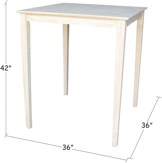 IC INTERNATIONAL CONCEPTS Solid Wood Top Table