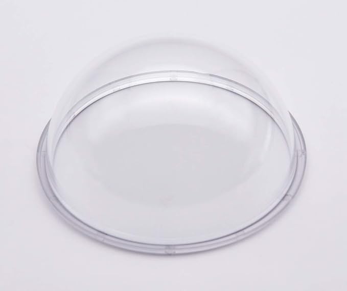 JMX Acrylic/PC CCTV Replacement Clear Camera Dome Cover Security Camera Housing Pet Dog Fence Window Skylight Window (4.3 Inches, Transparent)
