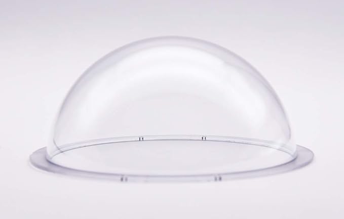 JMX Acrylic/PC CCTV Replacement Clear Camera Dome Cover Security Camera Housing Pet Dog Fence Window Skylight Window (5 Inches, Transparent)