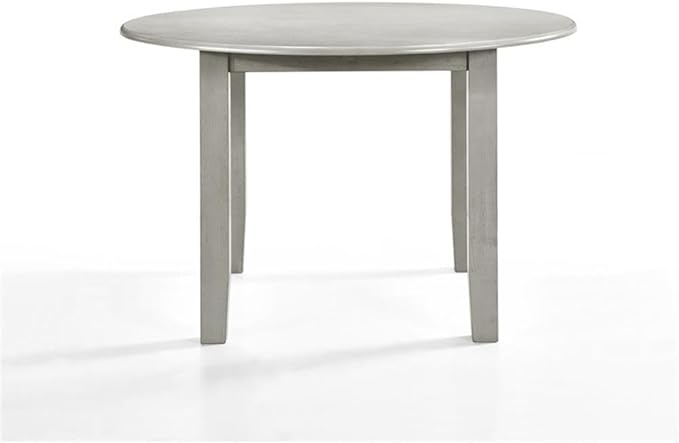 New Classic Furniture Pascal 47" Round Dining Table, Driftwood Gray