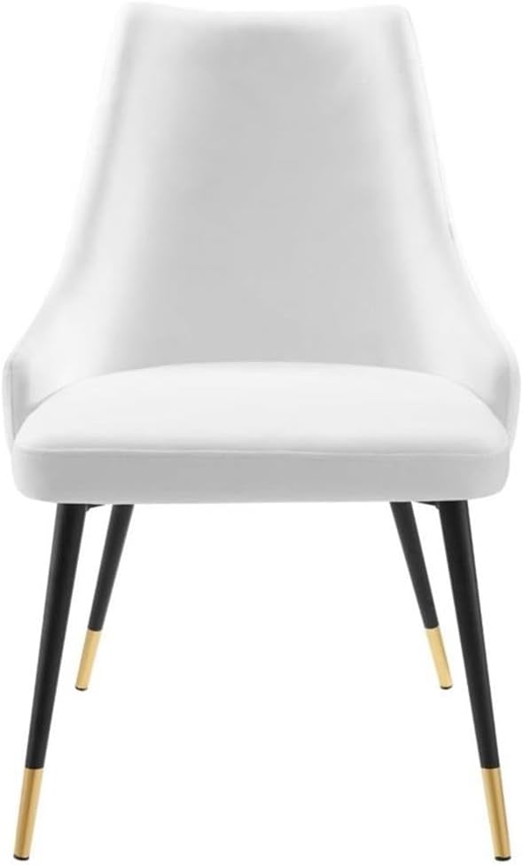 Modway EEI-3907-WHI Adorn Tufted Performance Velvet Dining Side Chair, White