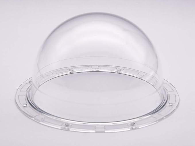 JMX Acrylic/PC CCTV Replacement Clear Camera Dome Cover Security Camera Housing Pet Dog Fence Window Skylight Window (5.6 Inches, Transparent)