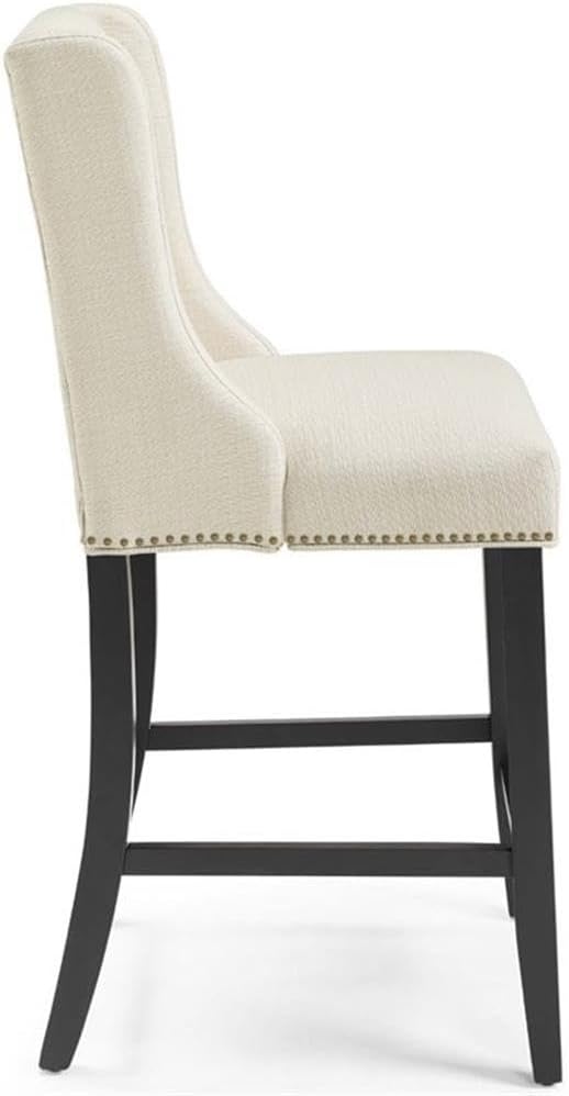 Modway Baron Fabric Upholstered Dining Counter-Height Bar Stool in Beige