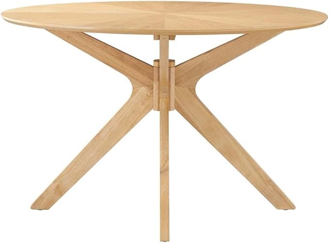 Modway EEI-3847-OAK Crossroads 47" Round Wood Dining Table, Oak