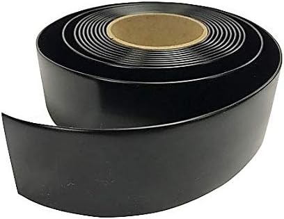 Vinyl Strap Roll, Perfect for Patio Furniture, Pool, Lawn, Garden, Make Your Own Replacement Straps, 20 Free Fasteners, 2" Wide x 20' Length, Black