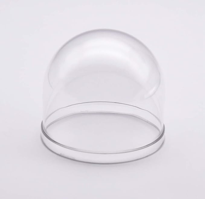JMX Acrylic/PC CCTV Replacement Clear Camera Dome Cover Security Camera Housing Pet Dog Fence Window Skylight Window (3.3 Inches, Transparent)