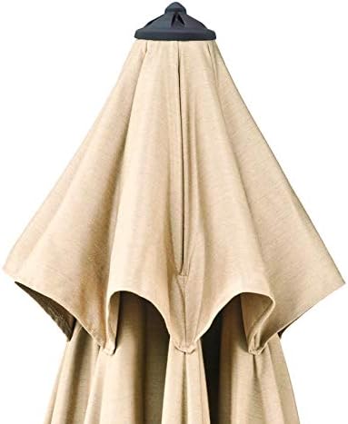 9ft Patio Umbrella Replacement Canopy Market Umbrella Top Outdoor Umbrella Canopy with 8 Ribs,Vented Canopy, Fade Resistant, UPF 50+ Excellent Sun Protection