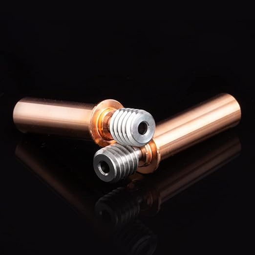 2PCS Ender 3 V2 Neo/CR6 SE Heatbreak,All Metal Titanium Alloy Bi-Metal Upgrade Smooth Bimetal Heat Break,for CR-6 SE/Max/CR10 Smart/Ender 3 V2 Neo/Ender 3 Max Neo/Ender 3 Neo Hotend.(2PC)