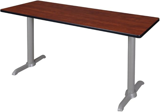 Regency Cain 60" x 24" Training Table- Cherry/Grey Base