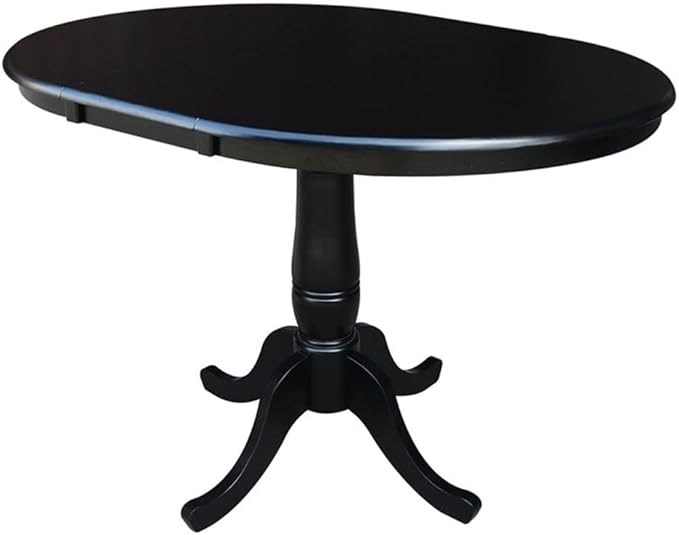 IC INTERNATIONAL CONCEPTS 36" Round Extension Dining Table with 2 San Remo Chairs