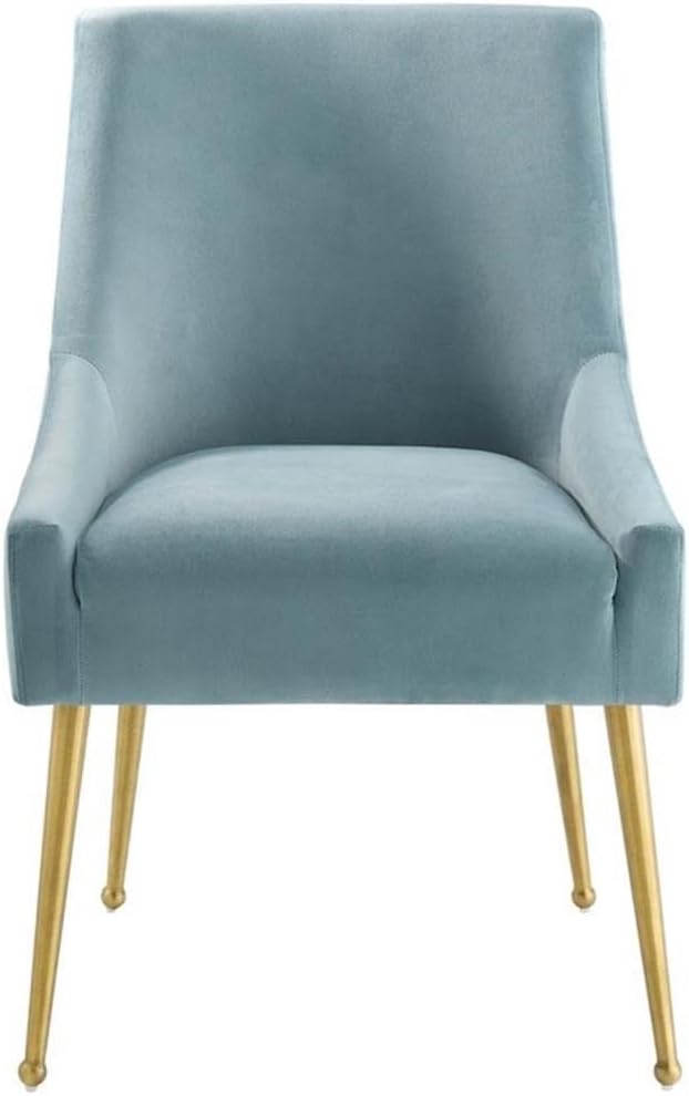 Modway Discern Upholstered Performance Velvet Dining Chair, Light Blue
