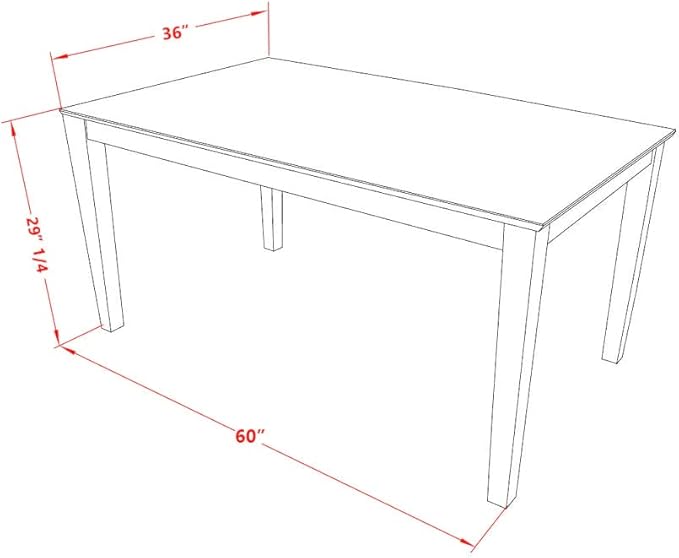 East West Furniture CAVA5C-OAK-C 5 Piece Dining Table Set for 4 Includes a Rectangle Kitchen Table and 2 Linen Fabric Dining Chairs with 2 Benches, 36x60 Inch, Oak