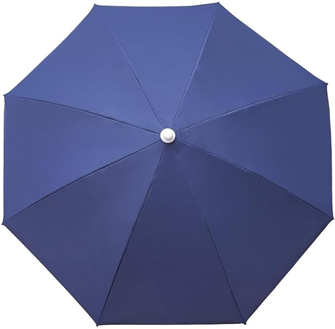 AMMSUN 6FT Portable Picnic Outdoor Canopy Sunshade Beach Umbrella with Tilt Function, Small Patio Umbrella - UPF 50+ protection Garden Umbrella 6' Navy Blue Patio Umbrella