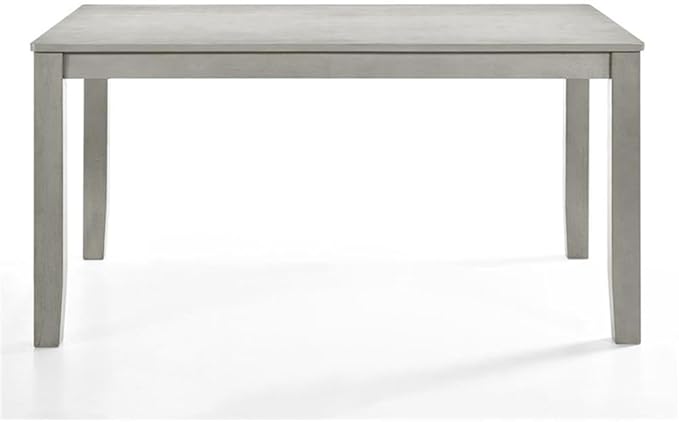 New Classic Furniture Pascal 59" Rectangle Wood Dining Table, Driftwood Gray