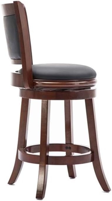 Boraam Augusta Counter Height Stool, Black/Cherry
