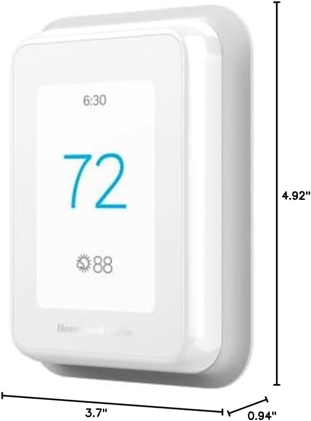 Honeywell Home T9 WiFi Smart Thermostat, Smart Room Sensor Ready, Touchscreen Display, Alexa and Google Assist (Pack of 2)