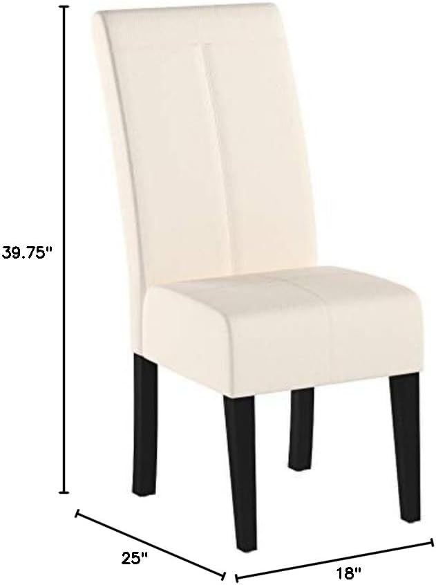 Christopher Knight Home Pertica Fabric Dining Chair, Beige 25D x 18W x 39.75H in