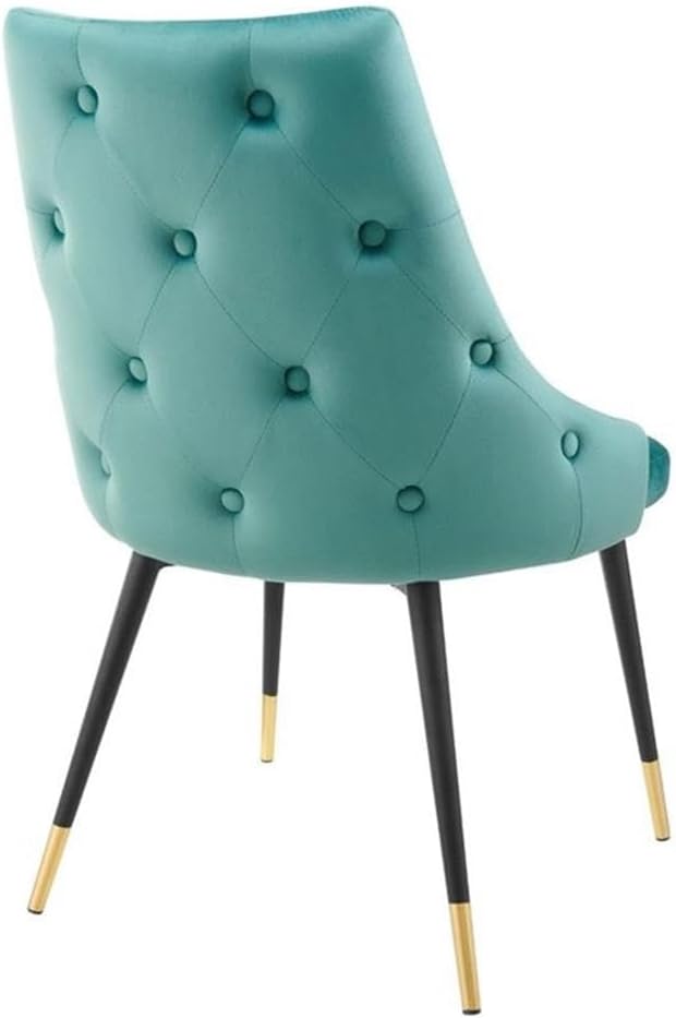 Modway Adorn Tufted Performance Velvet Dining Side Chair, Teal 25D x 22W x 34H Inch