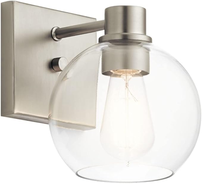 Kichler Lighting 45892NI One Light Wall Sconce from The Harmony Collection, Brushed Nickel
