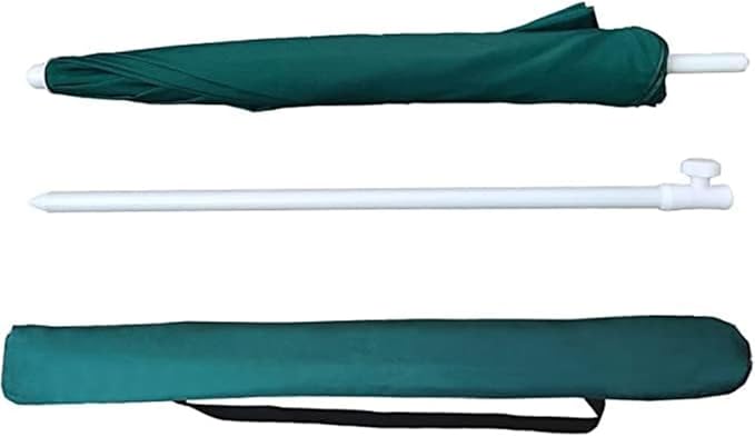 AMMSUN 6FT Portable Picnic Outdoor Canopy Sunshade Beach Umbrella with Tilt Function, Small Patio Umbrella - Green