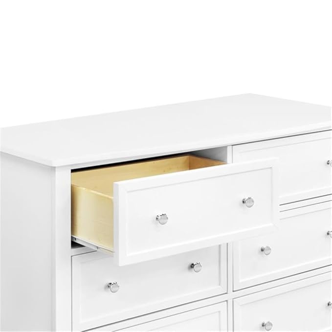 Kalani Baby Dresser for Nursery - GREENGUARD Gold Certified Wooden 6 Drawer Double Dresser - Kids Dresser for Boys and Girls - Multi-Purpose White Dresser for Bedroom, Living Room, and Hallway