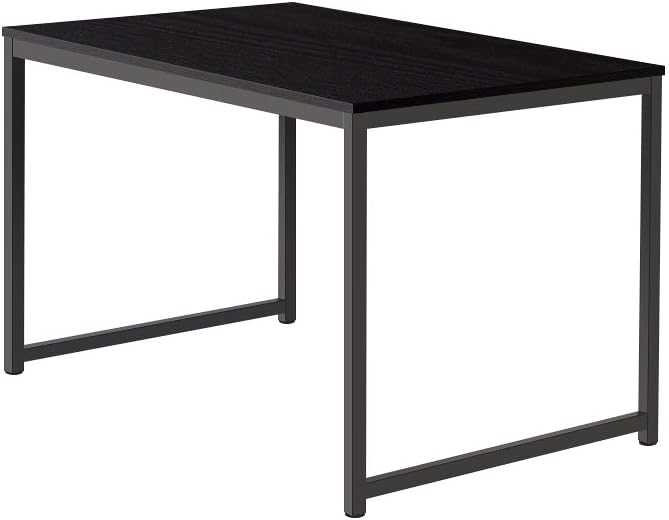 Coral Flower Soho Home Traditional Dining Table,48 inches Long, Top with Metal Frame, Black 1