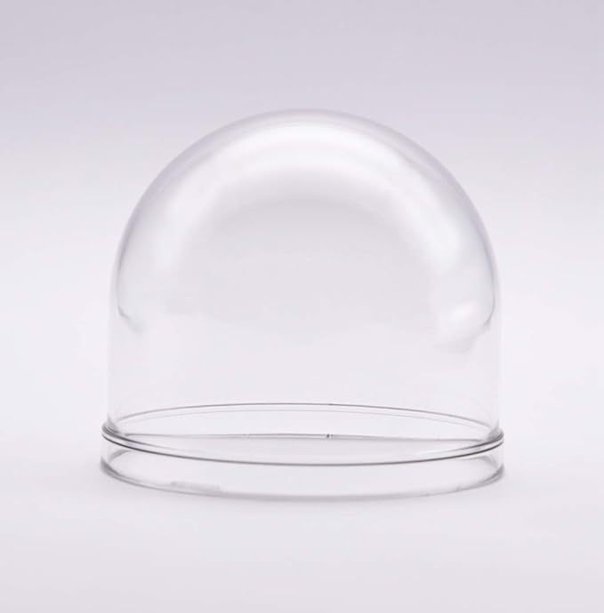 JMX Acrylic/PC CCTV Replacement Clear Camera Dome Cover Security Camera Housing Pet Dog Fence Window Skylight Window (3.3 Inches, Transparent)