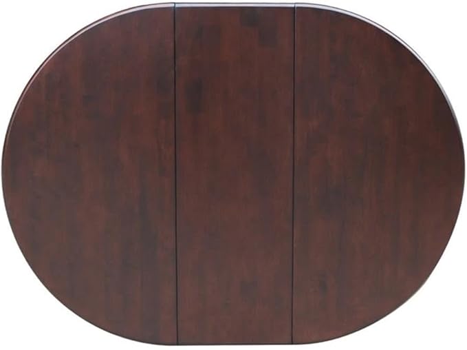 International Concepts 36" Round Top Pedestal Table with 12" Leaf-28.9" H-Dining Height, Rich Mocha
