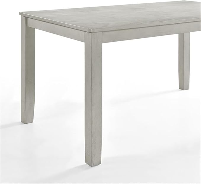 New Classic Furniture Pascal 59" Rectangle Wood Dining Table, Driftwood Gray