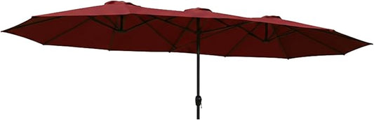 Garden Winds Reinforced RipLock 350 Replacement Canopy Top Cover Compatible with The Phi Villa, Aecojoy, PatioFestival, AbcCanopy, Kozyard 15' Triple Tier Umbrella Models - A701007300, Pf18259, UB02, KZUM15NAV - Cinnabar
