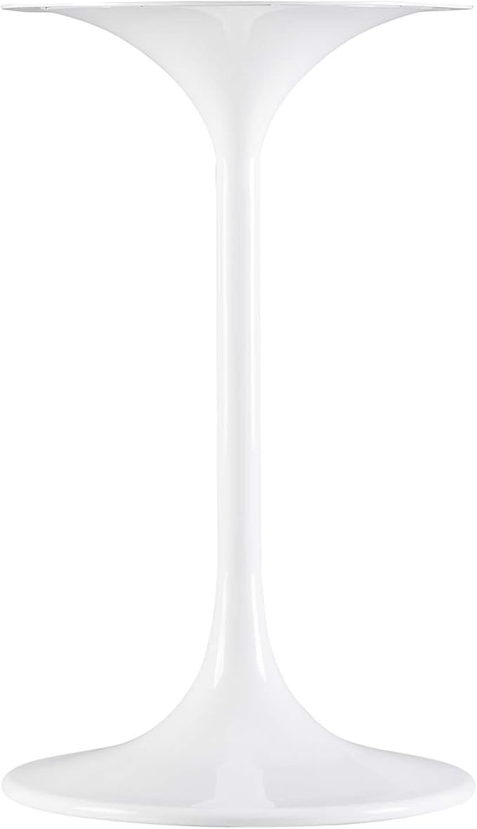 Modway Lippa Round 20" Mid-Century Modern Side Table in White White