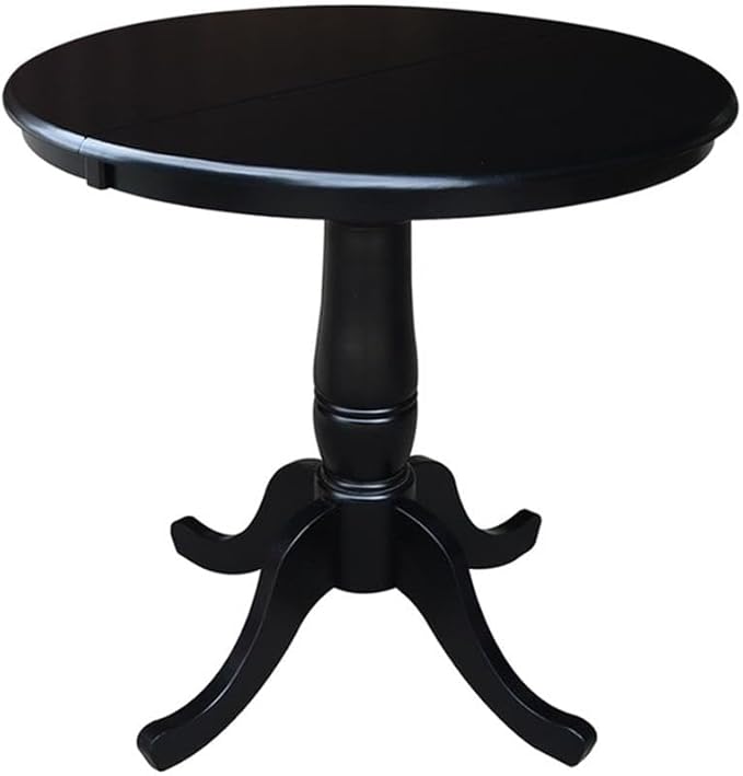 IC INTERNATIONAL CONCEPTS 36" Round Extension Dining Table with 2 San Remo Chairs