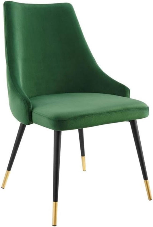 Modway EEI-3907-EME Adorn Tufted Performance Velvet Dining Side Chair, Emerald