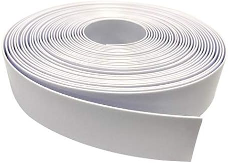 1.5" Wide x 20' Roll Vinyl Strap for Patio Chairs, Lawn Furniture, and Deck Chairs, Make Your Own Replacement Straps, Plus 20 Free Fasteners, (White)