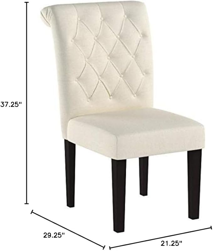 Christopher Knight Home CKH Fabric Dining Chairs, 2-Pcs Set, Natural