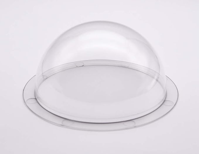 JMX Acrylic/PC CCTV Replacement Clear Camera Dome Cover Security Camera Housing Pet Dog Fence Window Skylight Window (5.8 Inches, Transparent)