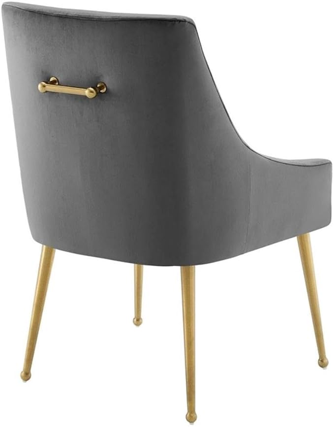 Modway Discern Upholstered Performance Velvet Dining Chair, Gray