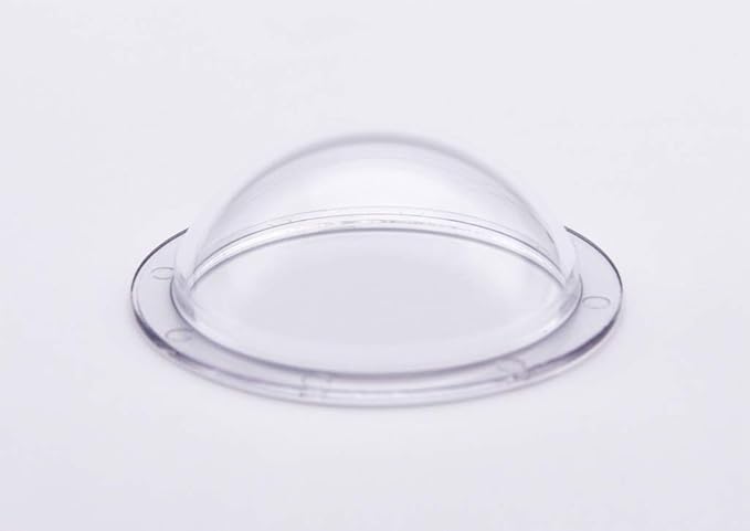 JMX Acrylic/PC CCTV Replacement Clear Camera Dome Cover Security Camera Housing Skylight Window (1.8 Inches, Transparent)