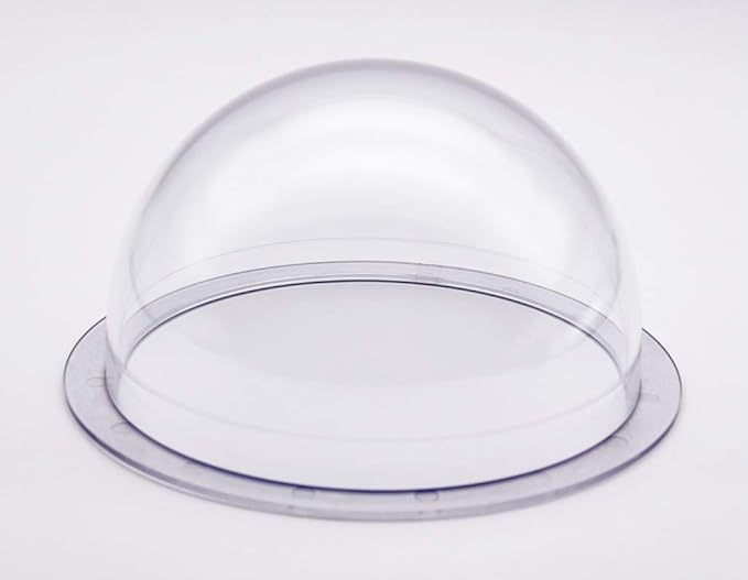 JMX Acrylic/PC CCTV Replacement Clear Camera Dome Cover Security Camera Housing Pet Dog Fence Window Skylight Window (6 Inches H: 3.677", Transparent)